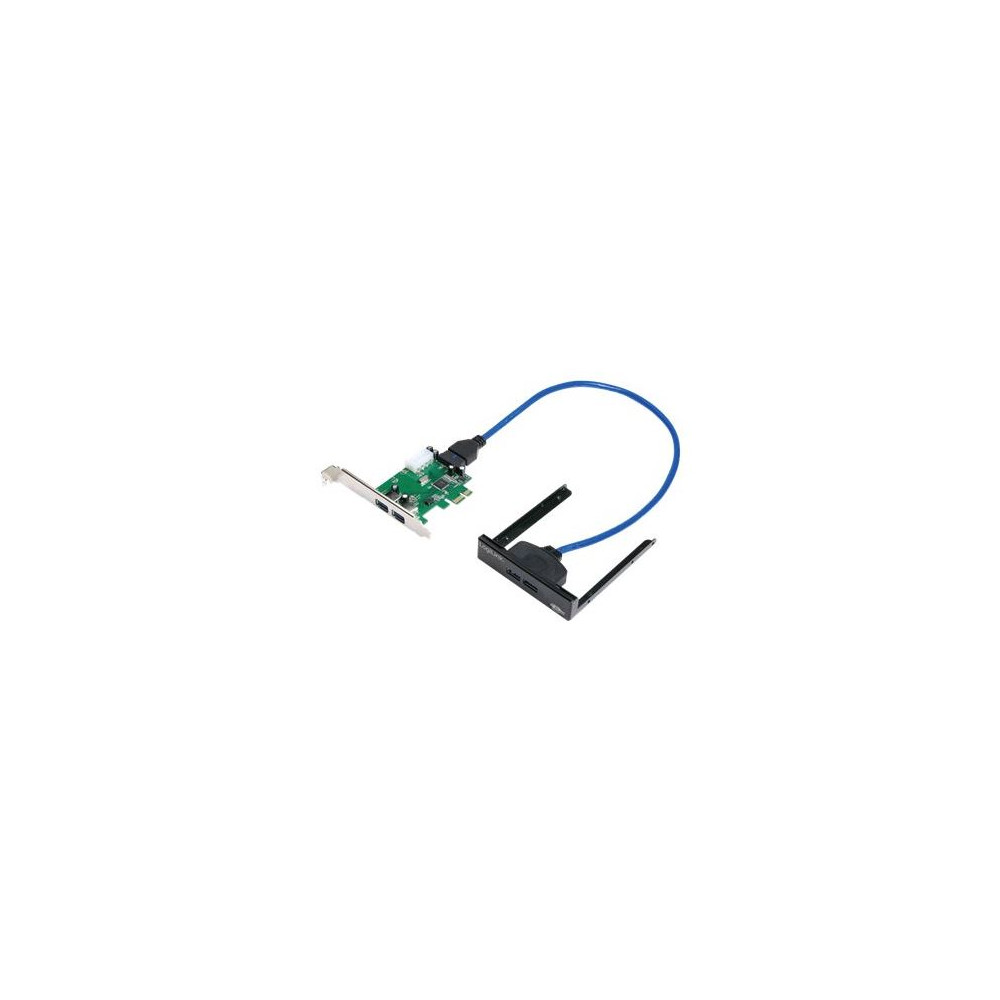 Produktbild för LogiLink PCI Express Interface Card 2x USB 3.0 + 2x USB Front LogiLink - USB-adapter - PCIe - 4 portar