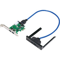 Produktbild för LogiLink PCI Express Interface Card 2x USB 3.0 + 2x USB Front LogiLink - USB-adapter - PCIe - 4 portar