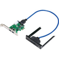 Produktbild för LogiLink PCI Express Interface Card 2x USB 3.0 + 2x USB Front LogiLink - USB-adapter - PCIe - 4 portar