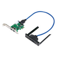 Produktbild för LogiLink PCI Express Interface Card 2x USB 3.0 + 2x USB Front LogiLink - USB-adapter - PCIe - 4 portar