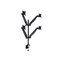 Produktbild för Multibrackets M VESA Gas Lift Arm Quad monteringssats - för 4 LCD-bildskärmar - svart