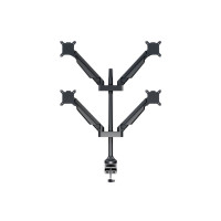 Produktbild för Multibrackets M VESA Gas Lift Arm Quad monteringssats - för 4 LCD-bildskärmar - svart