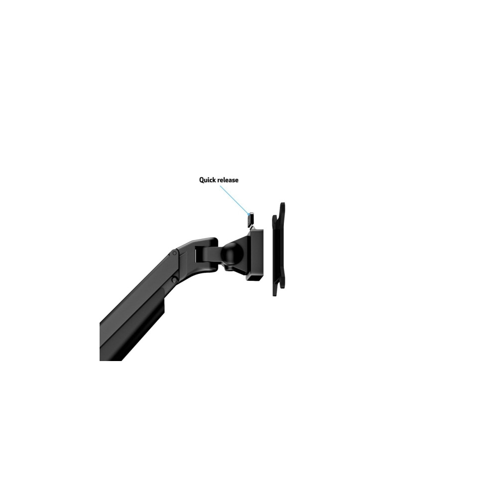 Produktbild för Multibrackets M VESA Gas Lift Arm Quad monteringssats - för 4 LCD-bildskärmar - svart
