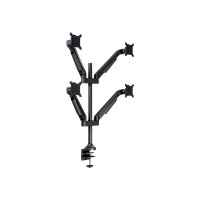 Produktbild för Multibrackets M VESA Gas Lift Arm Quad monteringssats - för 4 LCD-bildskärmar - svart