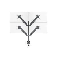 Produktbild för Multibrackets M VESA Gas Lift Arm Quad monteringssats - för 4 LCD-bildskärmar - svart