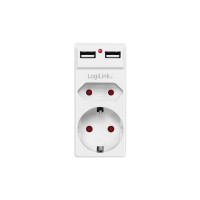 Produktbild för LogiLink PA0276 Kopplingsbox med USB-laddningsutgång, ökat b...