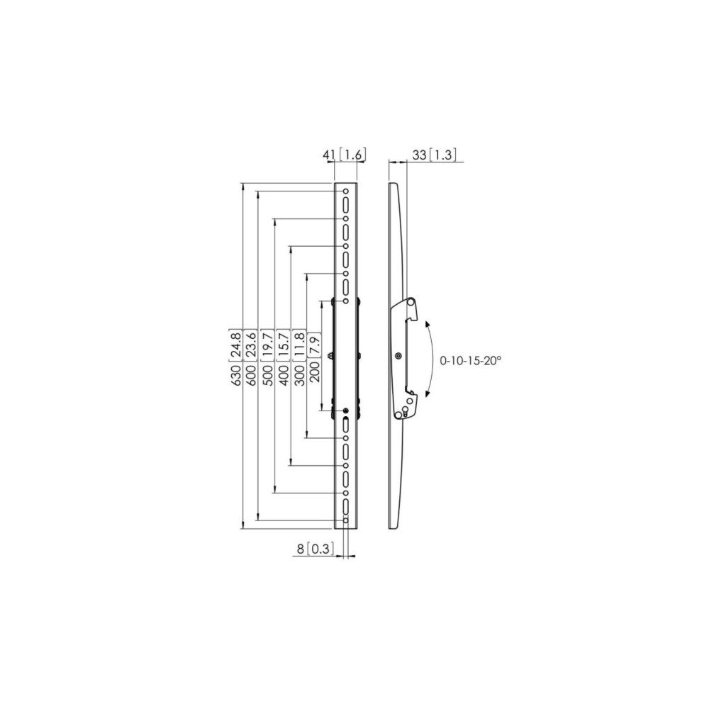 Produktbild för Vogel's Professional PFS 3306 monteringskomponent - för platt panel - svart