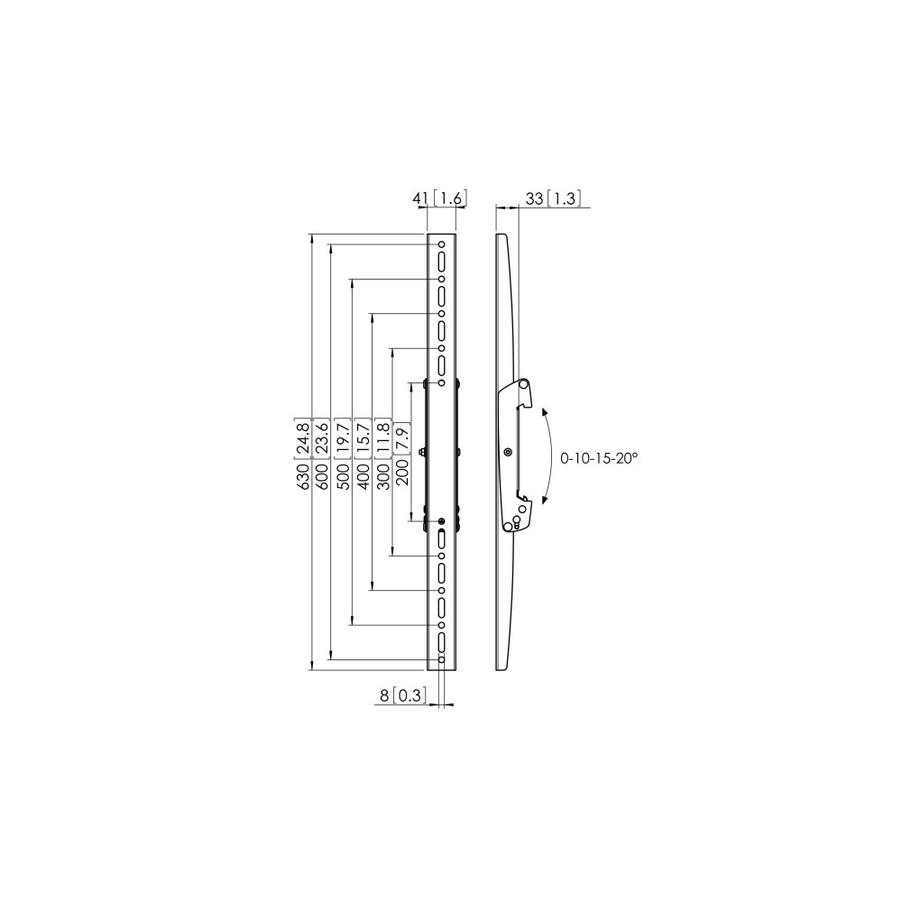 Produktbild för Vogel's Professional PFS 3306 monteringskomponent - för platt panel - svart