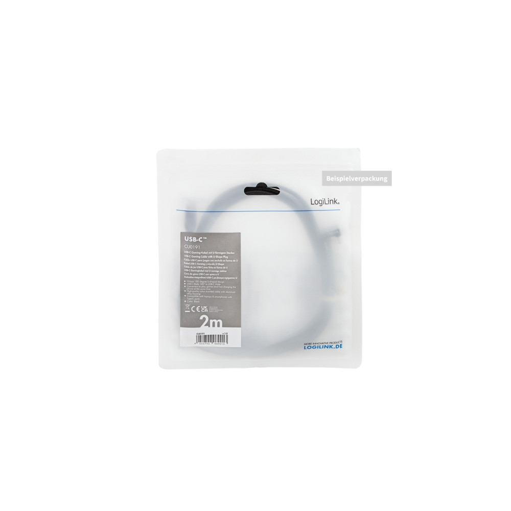 Produktbild för LogiLink USB-kabel USB 2.0 USB-C®-anslutning, USB-A-anslutni...