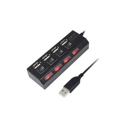 2direct LogiLink USB 2.0 Hub 4-Port - hubb - 4 portar