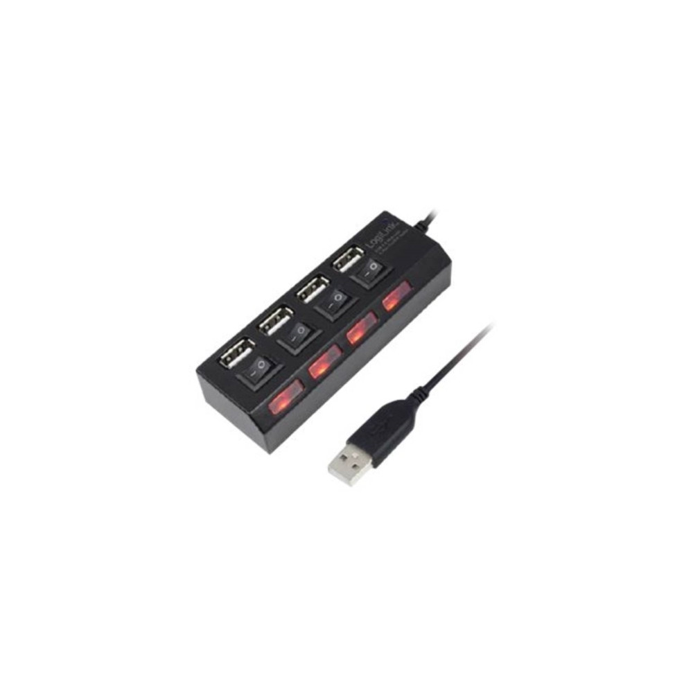 Produktbild för LogiLink USB 2.0 Hub 4-Port - hubb - 4 portar
