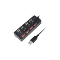 Produktbild för LogiLink USB 2.0 Hub 4-Port - hubb - 4 portar