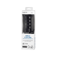 Produktbild för LogiLink USB 2.0 Hub 4-Port - hubb - 4 portar