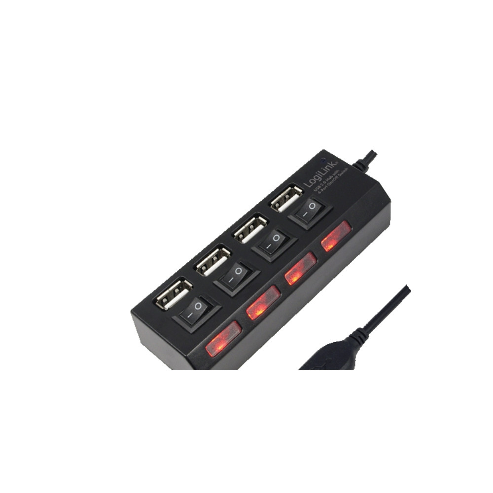 Produktbild för LogiLink USB 2.0 Hub 4-Port - hubb - 4 portar