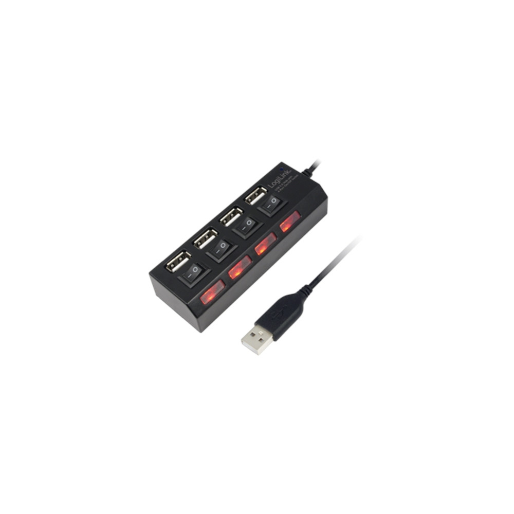 Produktbild för LogiLink USB 2.0 Hub 4-Port - hubb - 4 portar