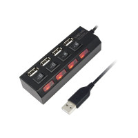 Produktbild för LogiLink USB 2.0 Hub 4-Port - hubb - 4 portar