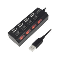 Produktbild för LogiLink USB 2.0 Hub 4-Port - hubb - 4 portar