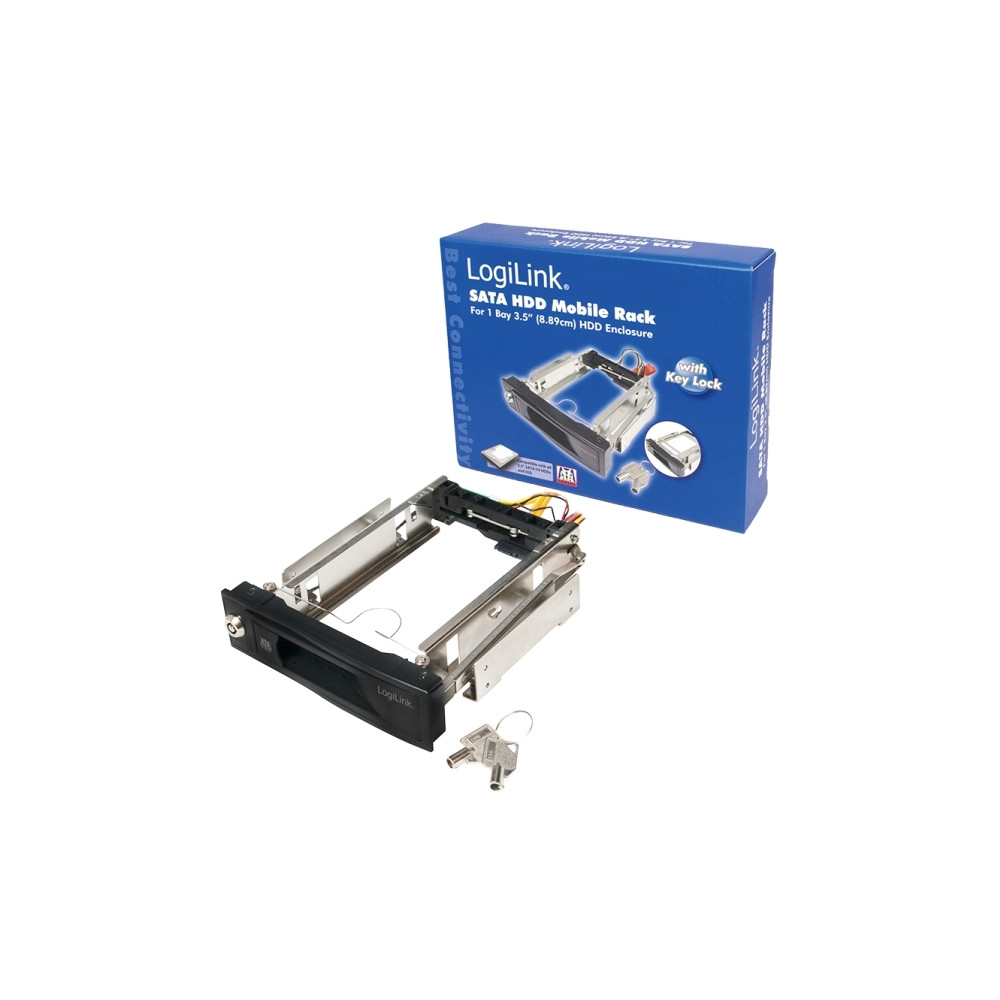 Produktbild för LogiLink SATA HDD Mobile Rack - förvaringsmobilrack