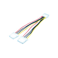 Produktbild för LogiLink - strömdelare - 4 pin intern effekt till 4 pin intern effekt - 20 cm