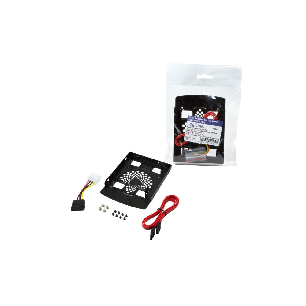 Produktbild för LogiLink Harddisk Mounting Bracket - adapter för lagringsfack