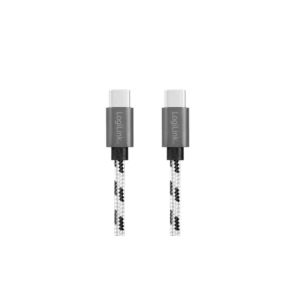 Produktbild för LogiLink CU0200, USB C, USB C, USB 2.0, 480 Mbit/s, Svart, V...