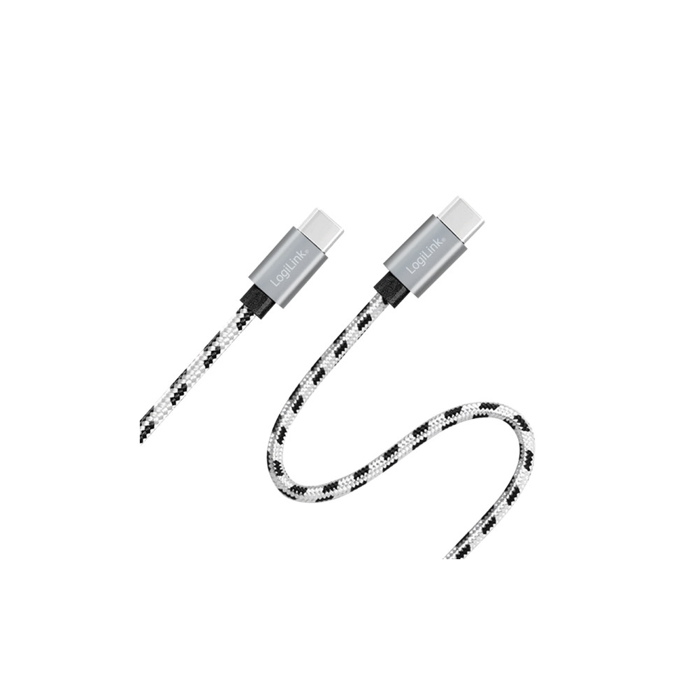Produktbild för LogiLink CU0200, USB C, USB C, USB 2.0, 480 Mbit/s, Svart, V...
