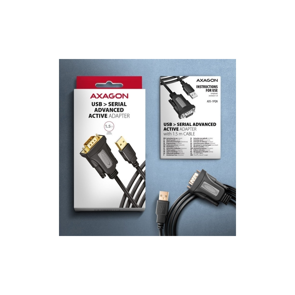 Produktbild för AXAGON - seriell adapter - USB - RS-232