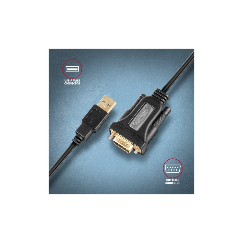 Produktbild för AXAGON - seriell adapter - USB - RS-232