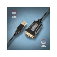 Produktbild för AXAGON - seriell adapter - USB - RS-232