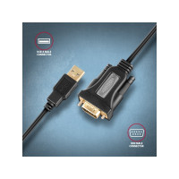 Produktbild för AXAGON - seriell adapter - USB - RS-232