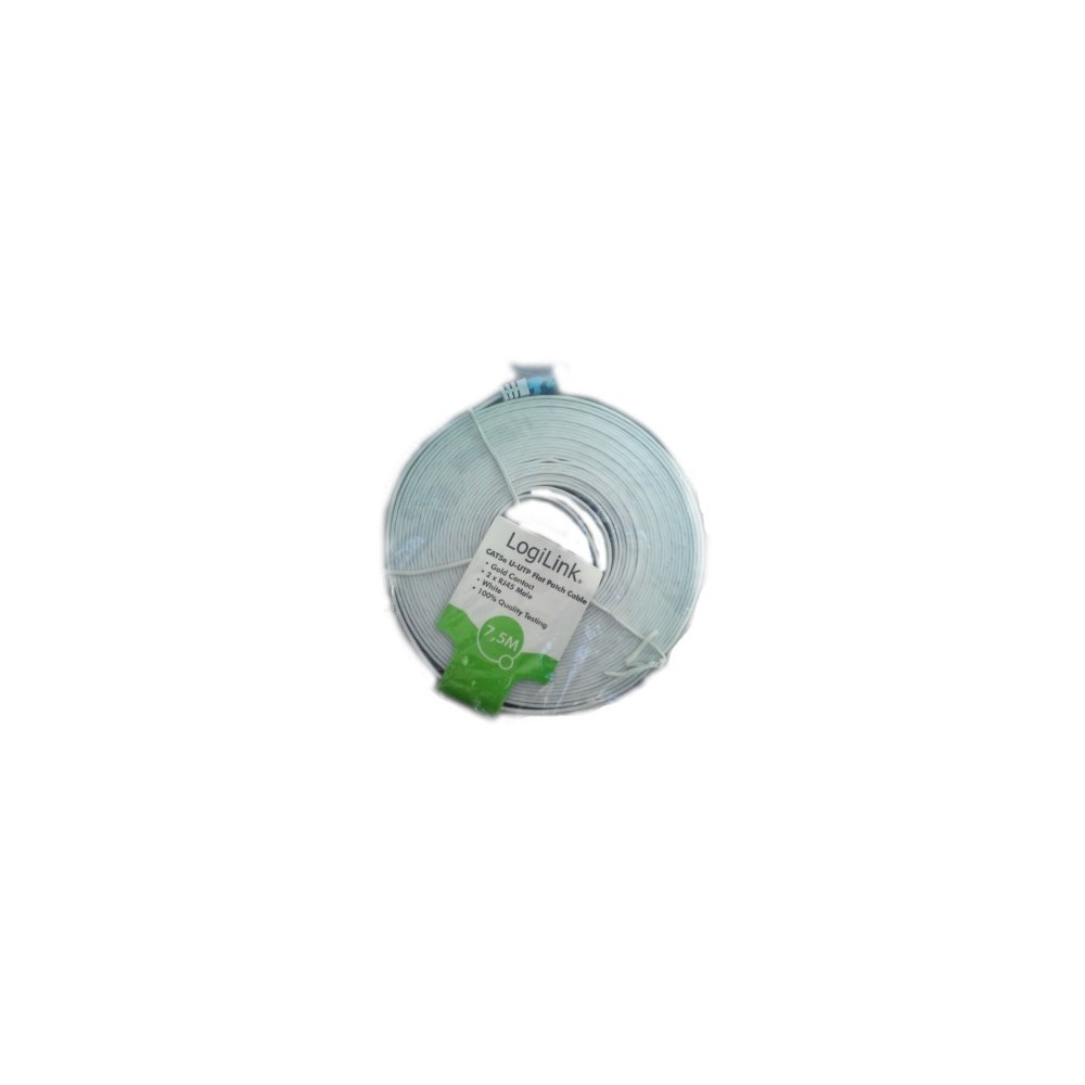 Produktbild för LogiLink patch-kabel - 2 m - vit