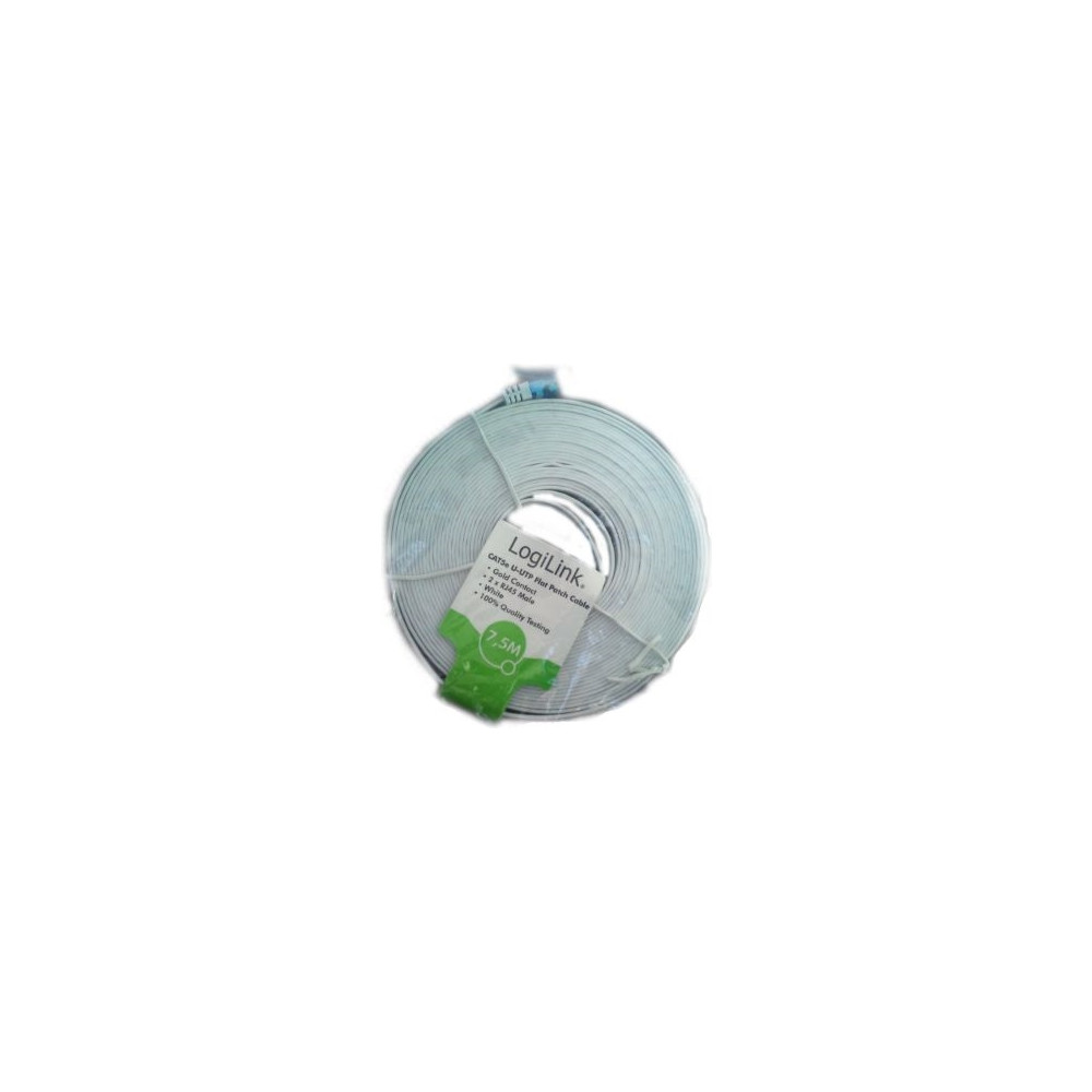 Produktbild för LogiLink patch-kabel - 2 m - vit
