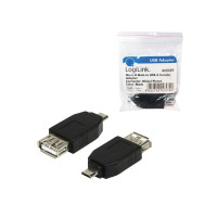 Produktbild för LogiLink - USB-adapter - USB till mikro-USB typ B