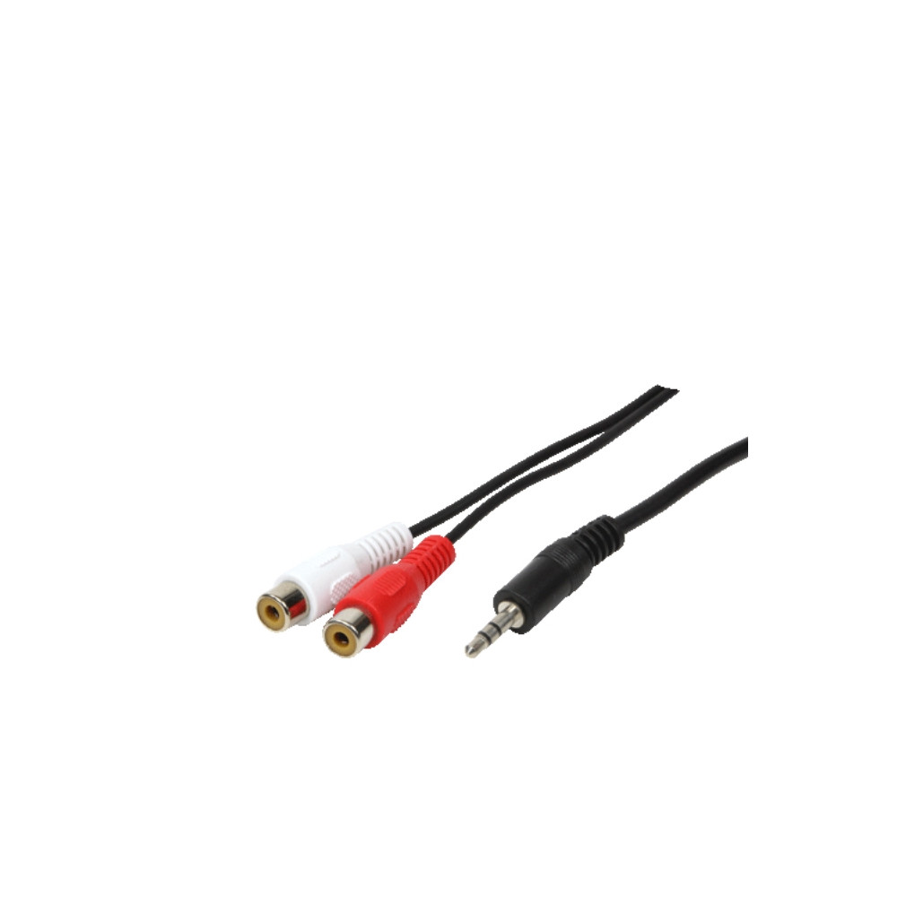 Produktbild för LogiLink ljudkabel - 20 cm