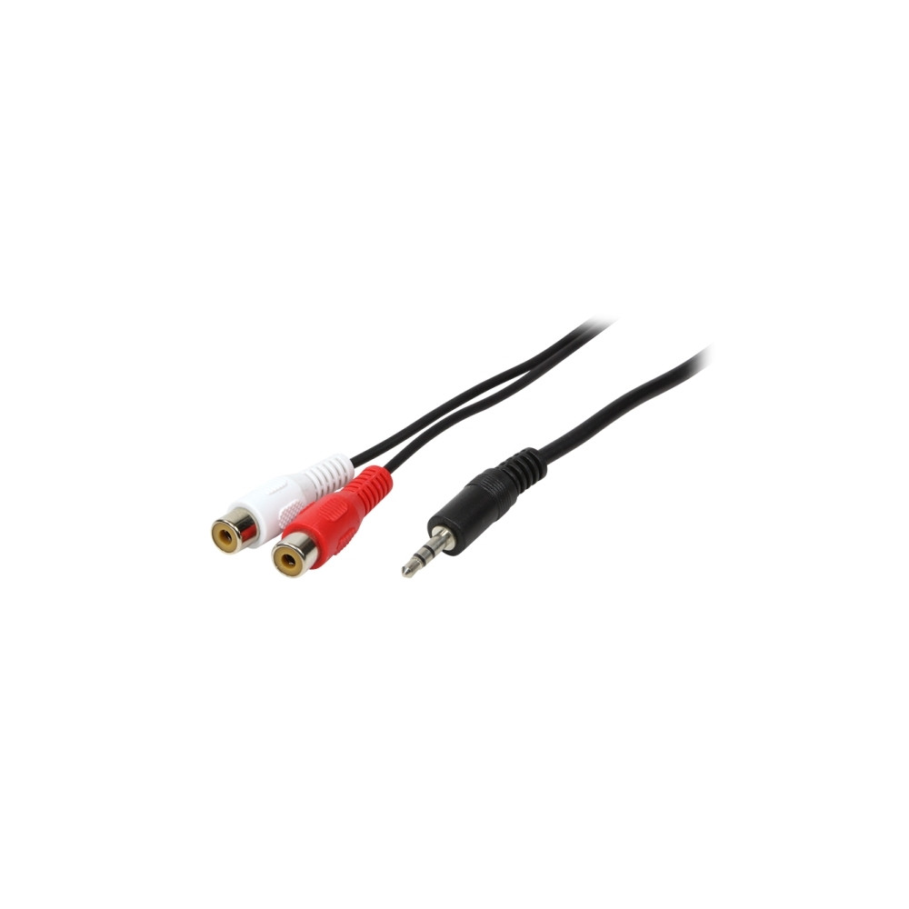 Produktbild för LogiLink ljudkabel - 20 cm