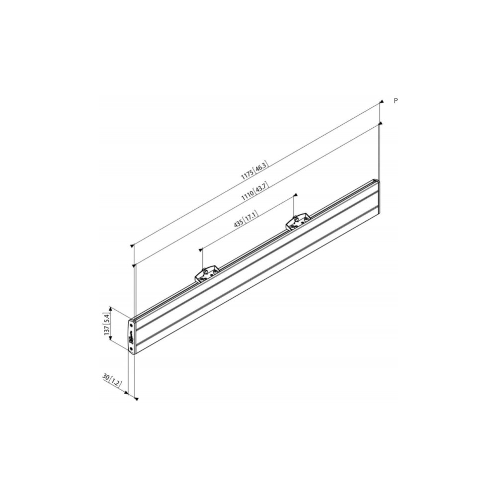 Produktbild för Vogel's Professional Connect-it PFB 3411 monteringskomponent - för LCD-display - svart