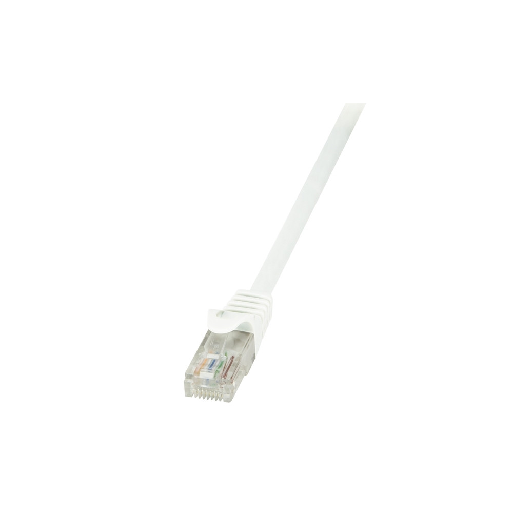 Produktbild för LogiLink EconLine - patch-kabel - 7.5 m - vit