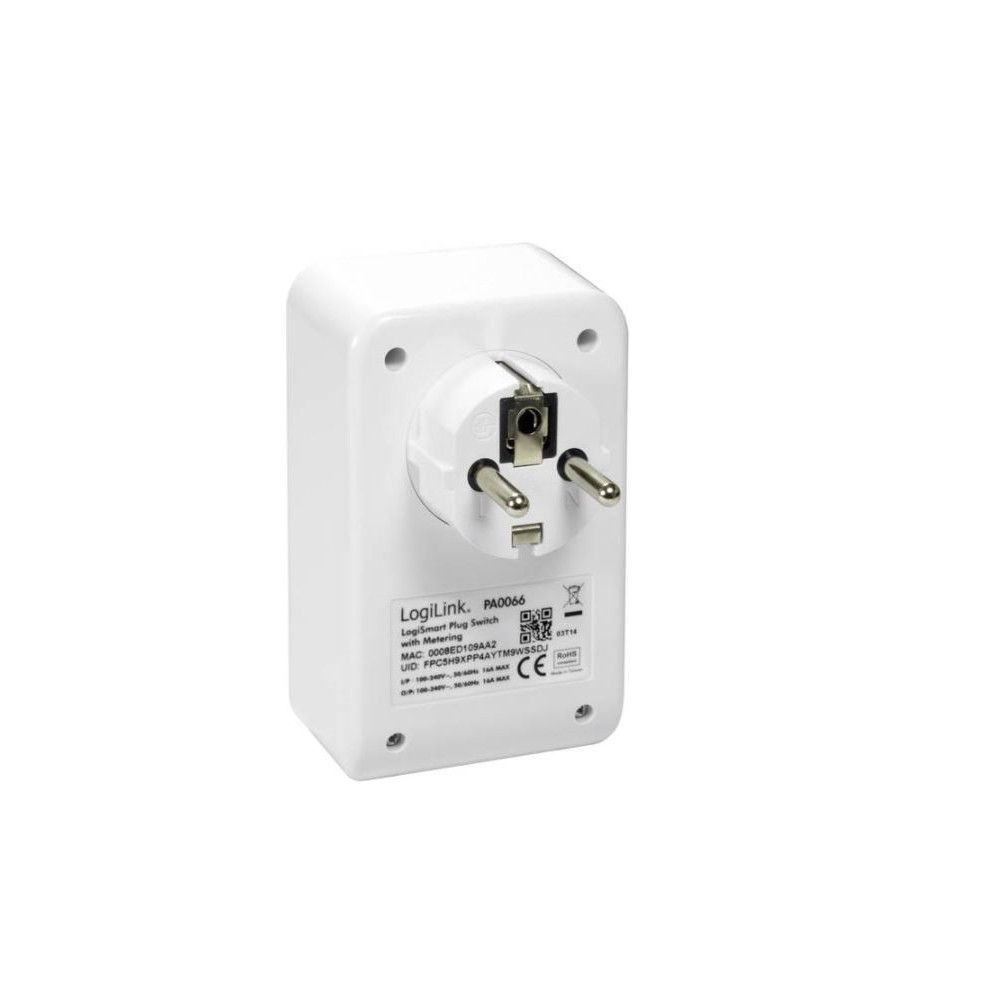 Produktbild för LogiLink PA0066, Hvid, 230 V, 50