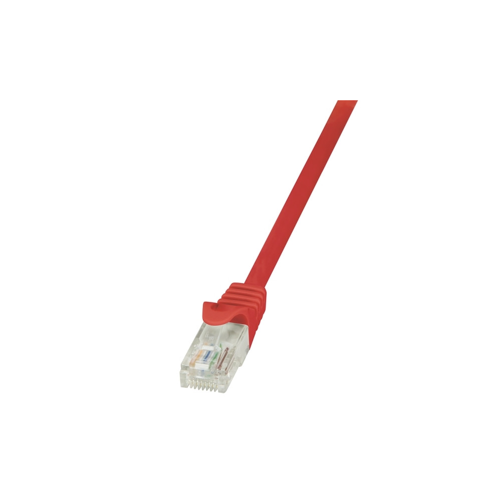 Produktbild för LogiLink EconLine - patch-kabel - 3 m - röd