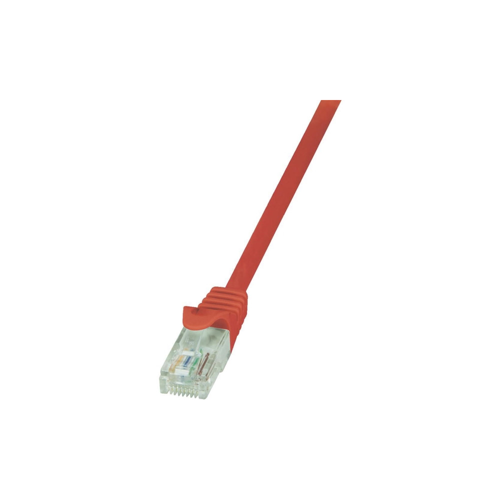 Produktbild för LogiLink EconLine - patch-kabel - 3 m - röd