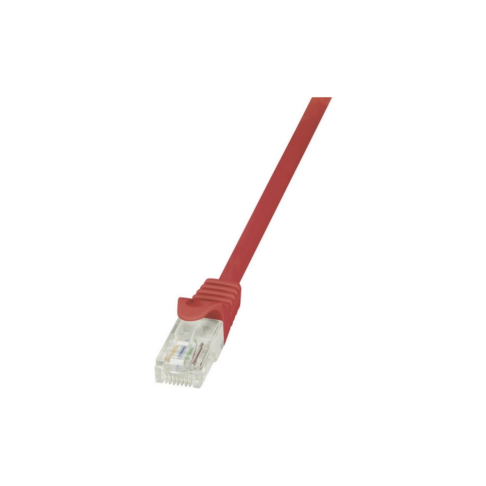 Produktbild för LogiLink EconLine - patch-kabel - 3 m - röd