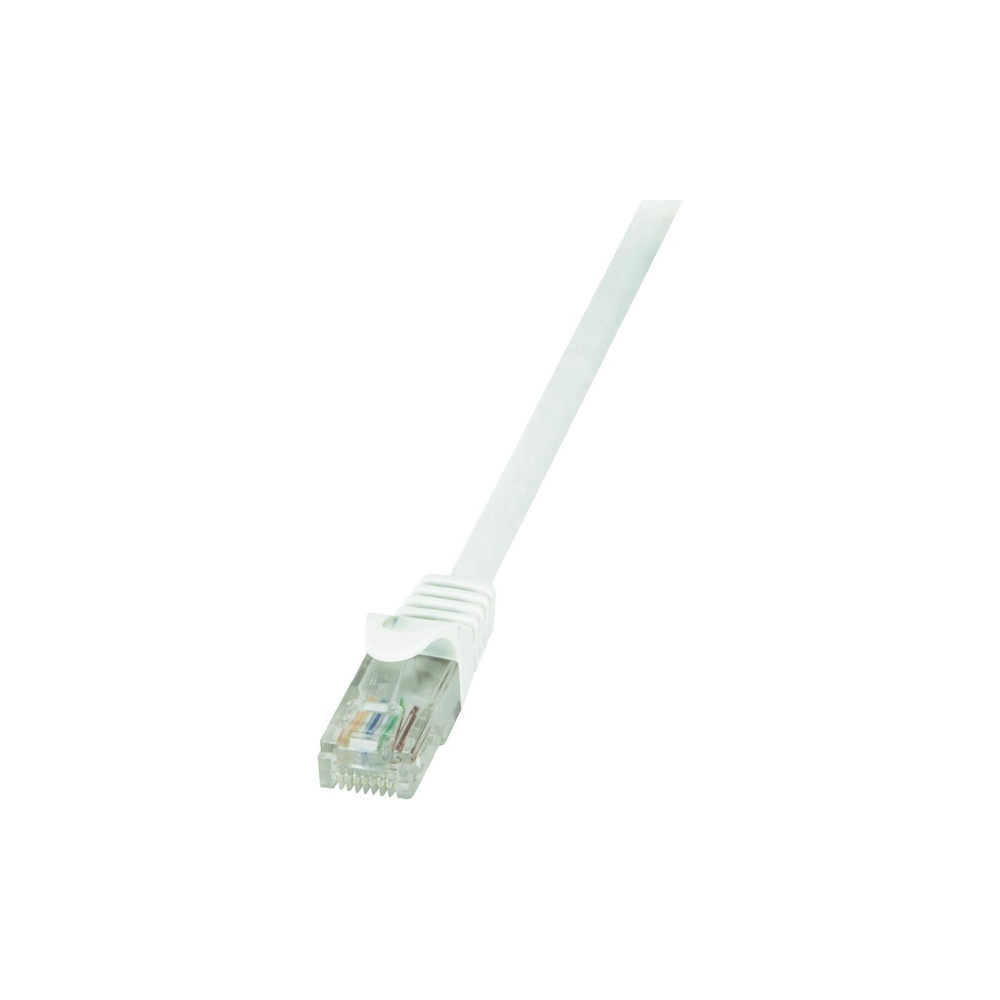 Produktbild för LogiLink EconLine - patch-kabel - 15 m - vit