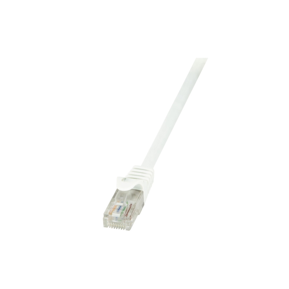 Produktbild för LogiLink EconLine - patch-kabel - 15 m - vit