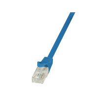 Produktbild för LogiLink EconLine - patch-kabel - 25 cm - blå