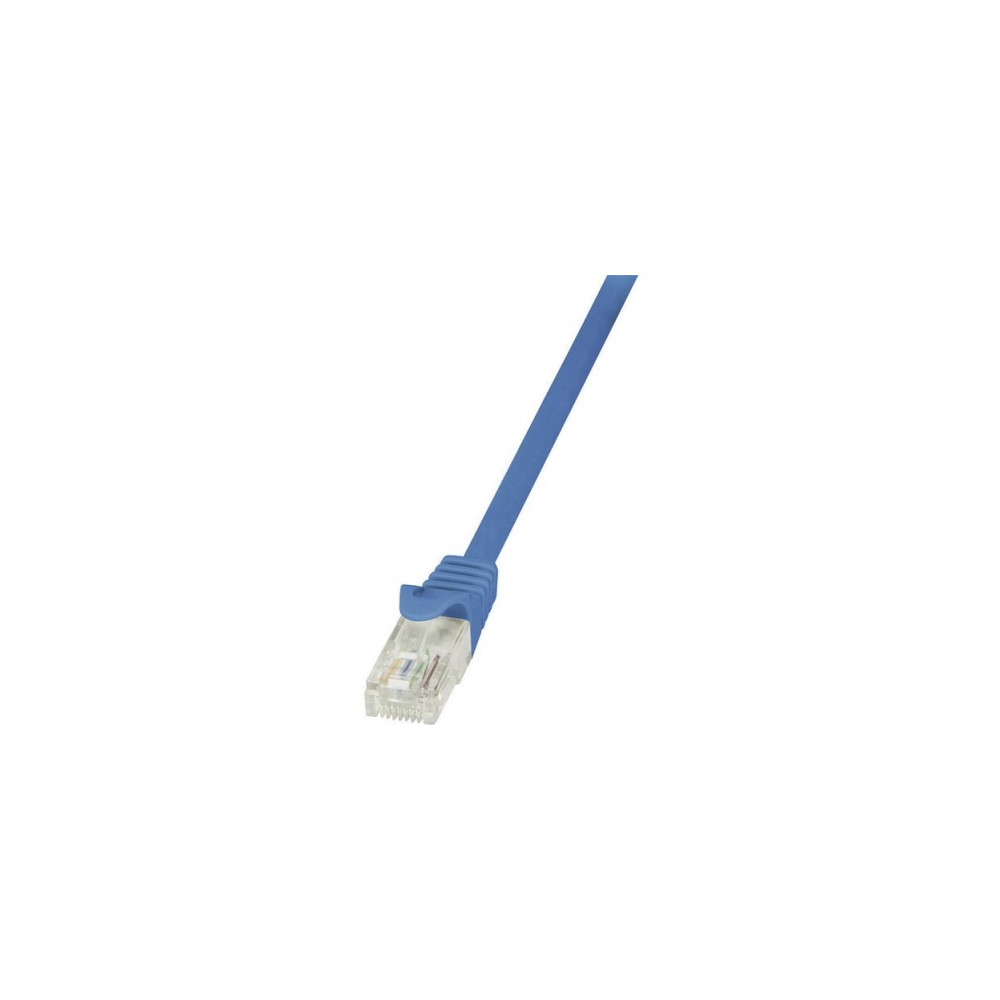 Produktbild för LogiLink EconLine - patch-kabel - 25 cm - blå