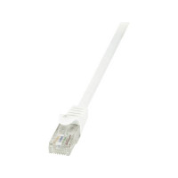 Produktbild för LogiLink EconLine - patch-kabel - 25 cm - vit