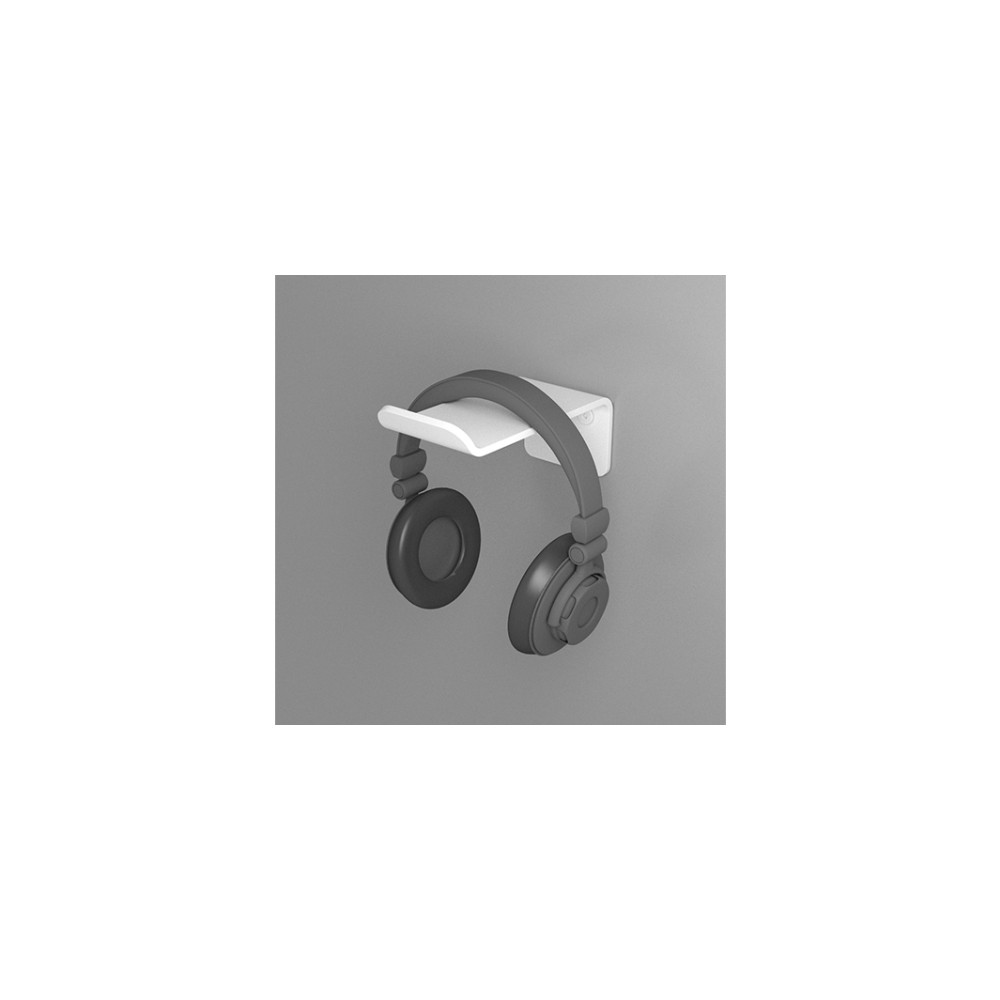 Produktbild för Multibrackets M Headset Holder monteringssats - för hörlurar/headset - vit