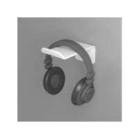 Produktbild för Multibrackets M Headset Holder monteringssats - för hörlurar/headset - vit