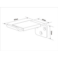 Produktbild för Multibrackets M Headset Holder monteringssats - för hörlurar/headset - vit