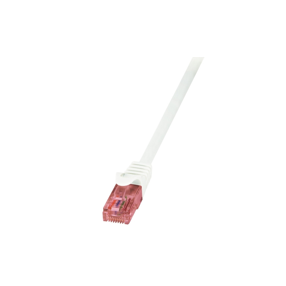 Produktbild för LogiLink PrimeLine - patch-kabel - 30 m - vit
